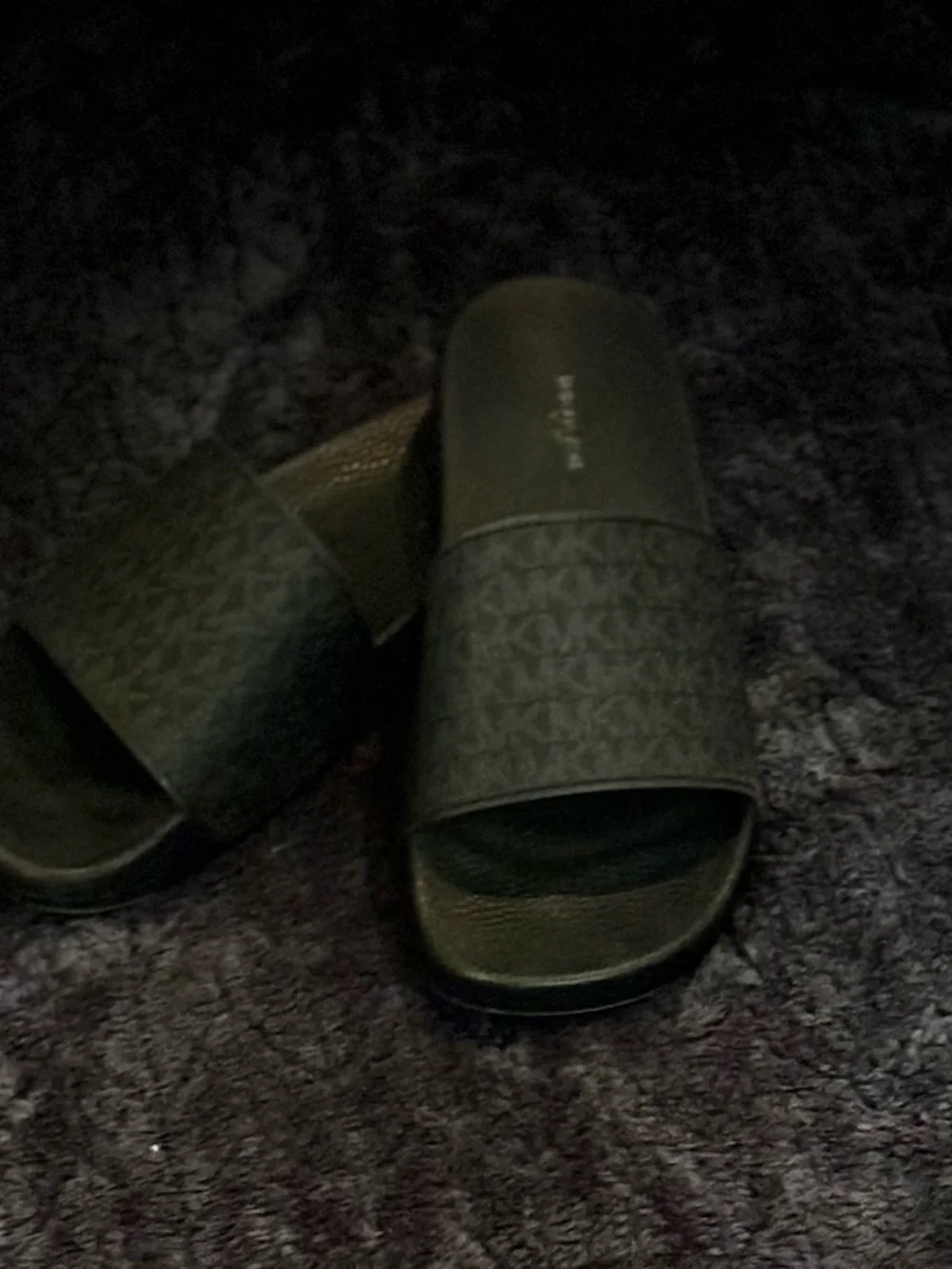 Michael Kors Black Logo Dome Satchel with Stripe - Picture 3 of 4